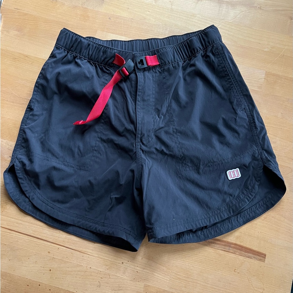 Topo Designs Womens River 4.5 Inch Short black